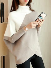 Asymmetrical Batwing Knitted Sweater